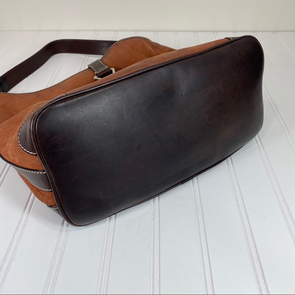 Dooney & Bourke Brown leather shoulder bag - Picture 9 of 16